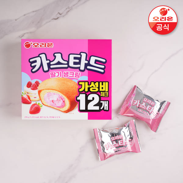Custard Strawberry Cream 276G X 4 Pcs