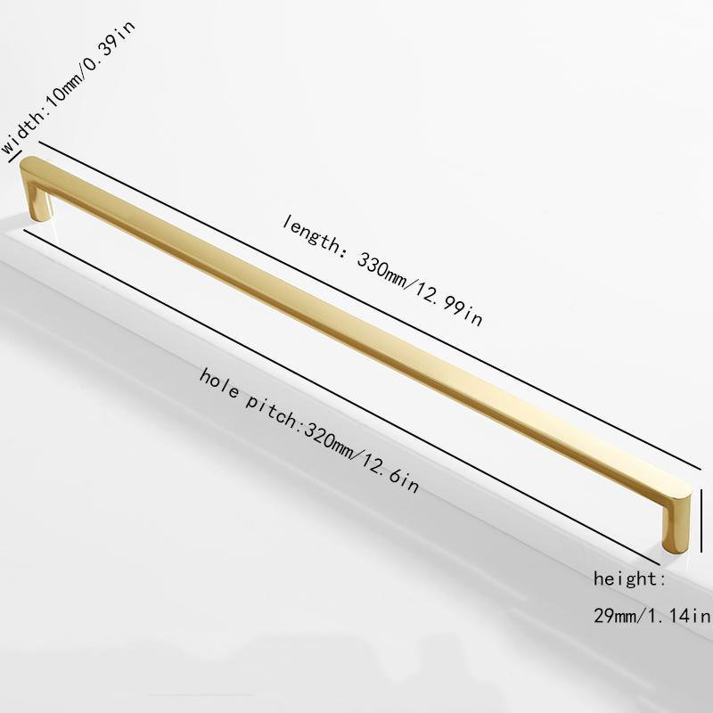 glossy gold silver black and white nickel cabinet door handles, kitchen cabinet drawers, wardrobe aluminum alloy