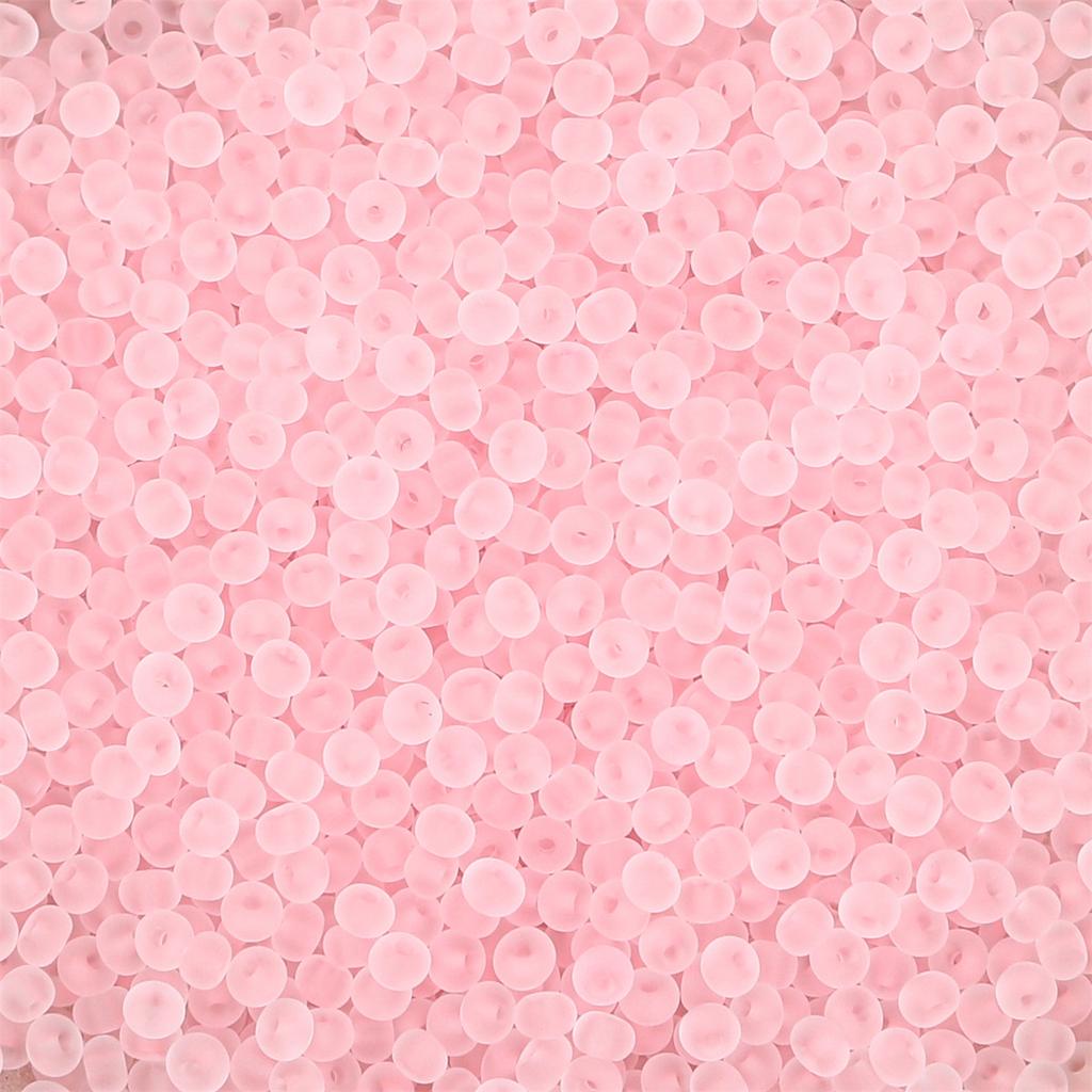 Frosted Clear Glass Seed Beads, DIY Jewelry Making Supplies