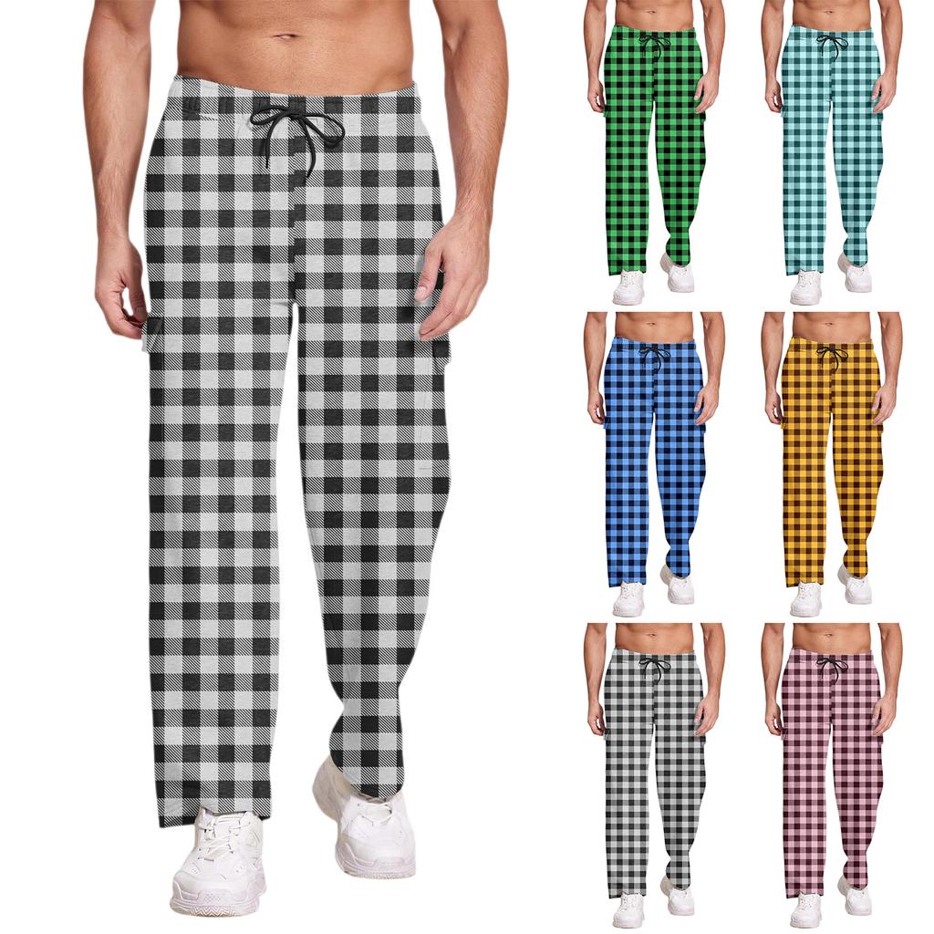 Casual Sports Pants Men's Loose Leggings Long Panel Fitness Running Training Pants