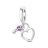 Copper Cross Birthday Stone Silicon Stop Charms Bead Dolphin Horseshoe Pendant For Original Bracelet Women Jewelry