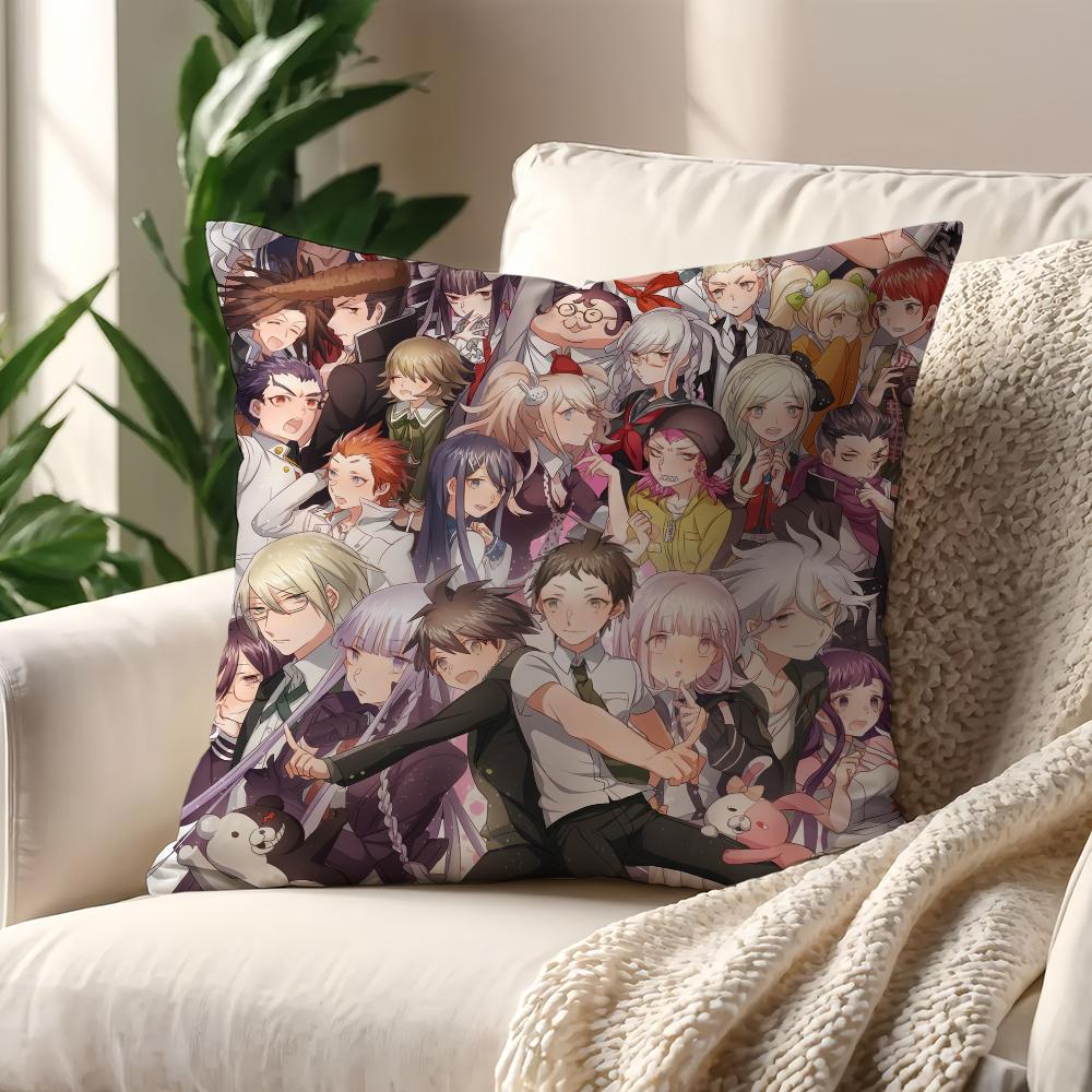 Game D-danganronpa Cool bear cushion cover Pillow Case Pillowcase Soft Skin Friendly & Comfortable with a Hidden Zipper