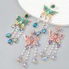 Female Trendy Butterfly Tassel Earrings