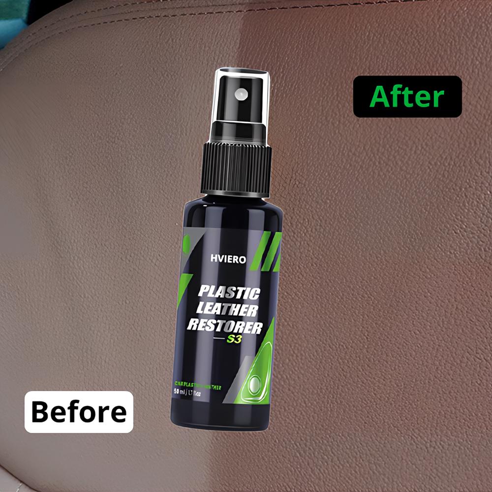 HVIERO S3 Auto Interni Parti Pelle Liquida Ristrutturante Plastica Rinfrescante Schiuma Detergente Spray Pasta Ristrutturante Auto