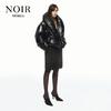 MO&Co. NOIR Series Women's Short Turn-Down Collar Goose Down Jacket