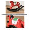 Wooden Rocking Horse Statues Decorative Animal Statue Sculptures Ornament for Office Home Table Centerpieces Gift