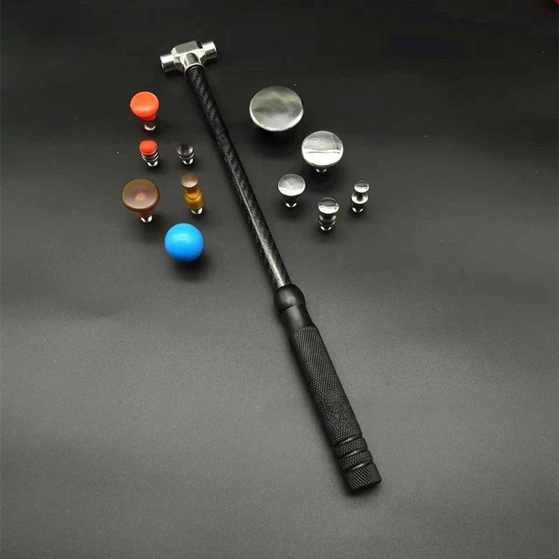 Replaceable Head Car Dent Repair Hammer Percussion Leveling Tool for Traceless Auto Body Dent Removal