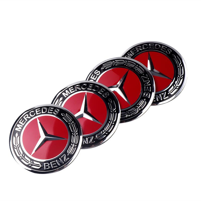 56/60mm Car Wheel Hub Cap Auto Emblem Stickers Refit Accessories For Mercedes Benz G S R C E B A Class GLA GLK C180 E300 S200