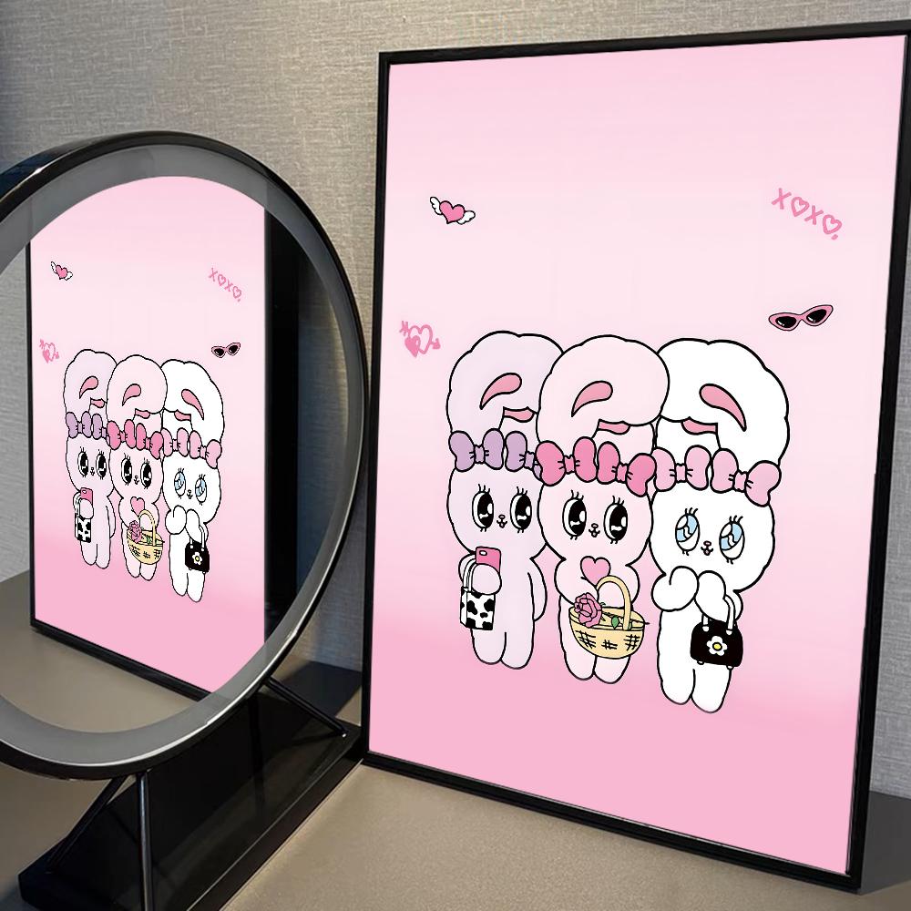 

Милые аниме-постеры с кроликом Эстер Банни, липкие настенные постеры HD-качества в стиле ретро для домашнего декора комнаты Kawaii 21cm×30cm NoFrame