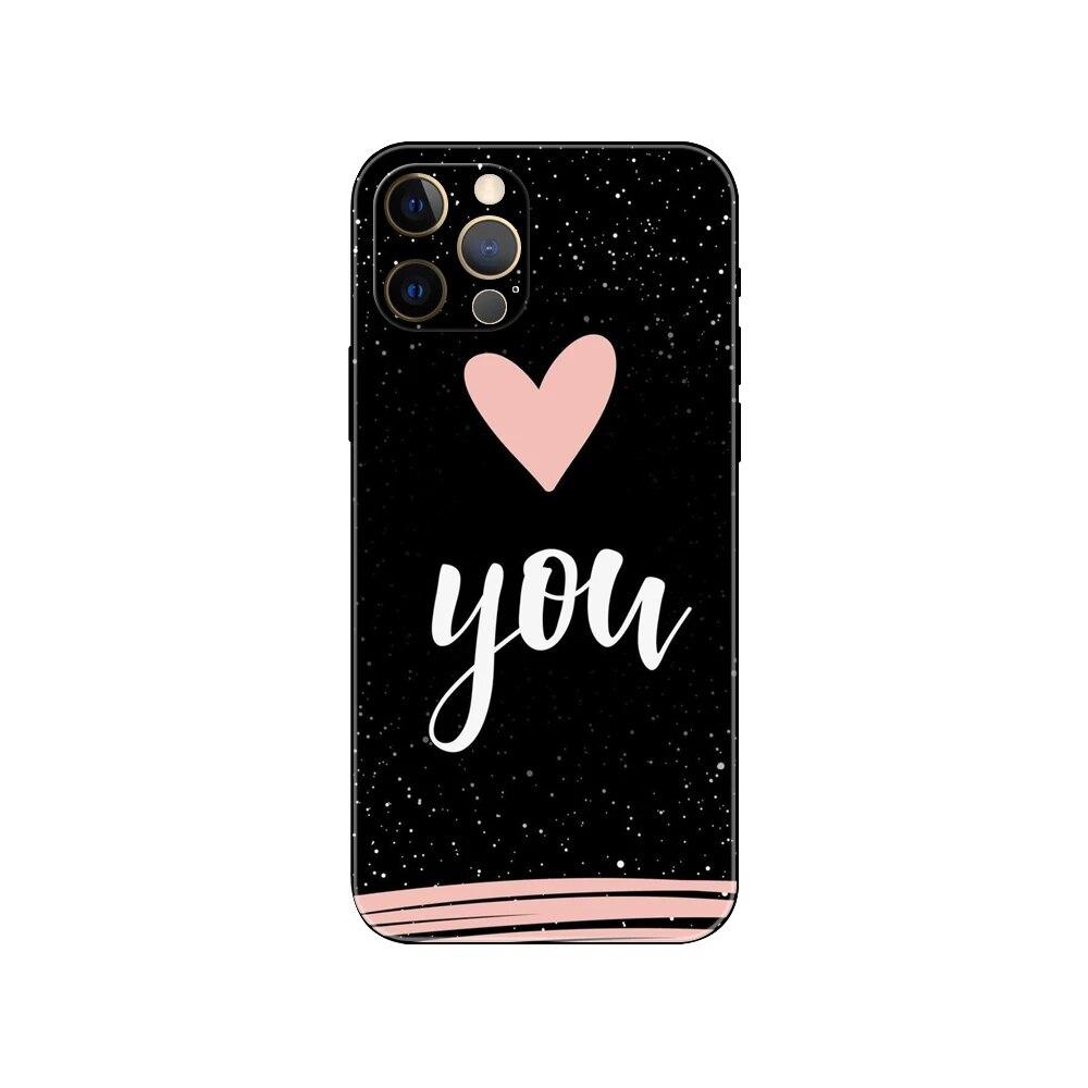 Cartoon Herz Handyhülle für iPhone Samsung Galaxy Redmi Xiaomi Oppo OnePlus Note SA 7 8 9 10 11 12 13 14 20 21 22 23 53 54 Pro Max Ultra TPU Soft