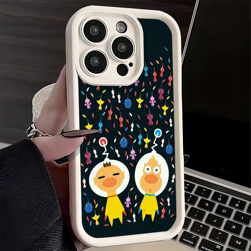 Handyhülle für iPhone 17 Air 16E 15 16 Pro Max P-Pikmins Niedliche Spielabdeckung 14 Plus 13 12 Mini Weiche Silikonhülle Fundas