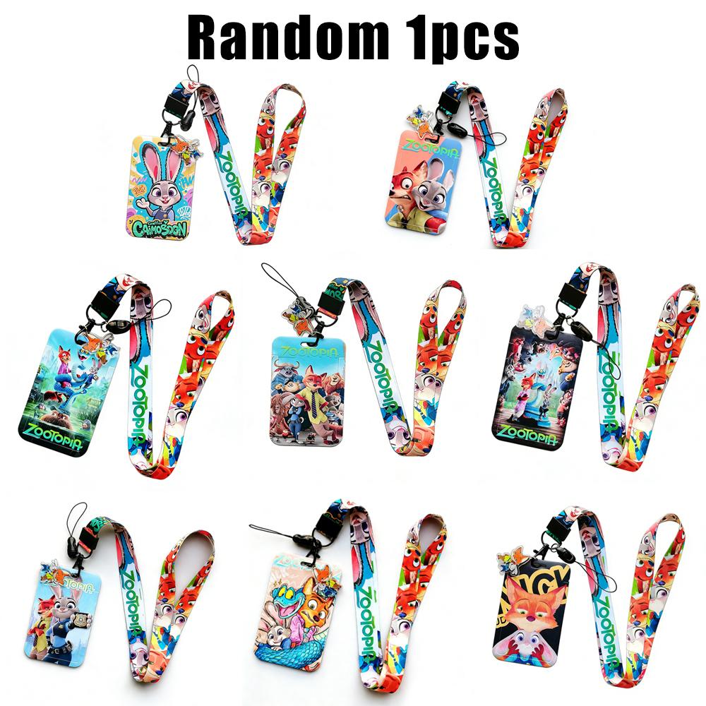 

Movie Zootopia Lanyard Card Holder For Student Id Card Straps Badge Holder Diy Hanging Rope Keyring Accessories Cosplay