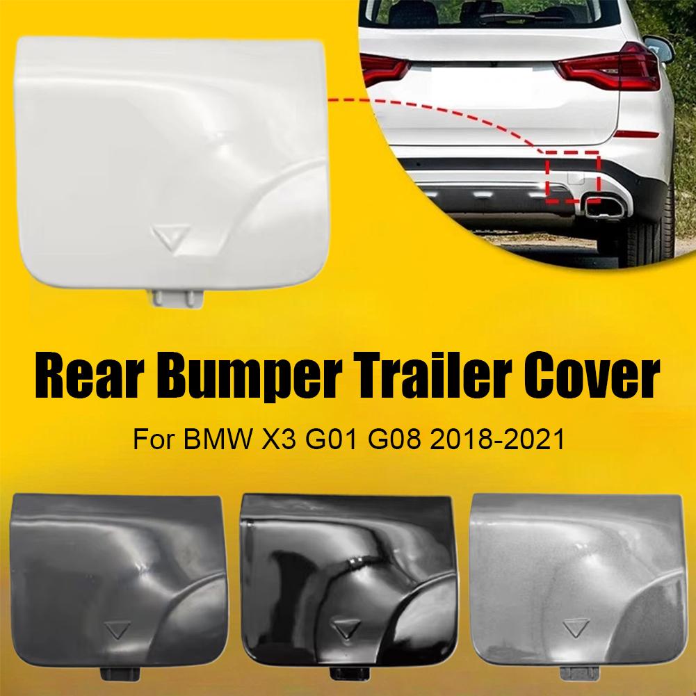 Für BMW X3 G01 G08 2018-2025 Auto Stoßstange hinten Anhängerkupplung Abdeckung Heckstoßstange Anhängerabdeckung Zubehör 51119477665 51127498525