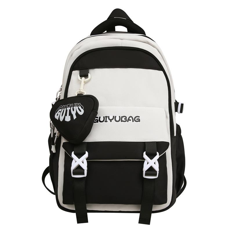 

College Student Backpack High School Junior High School Student Backpack Simple Large Capacity Student Backpack