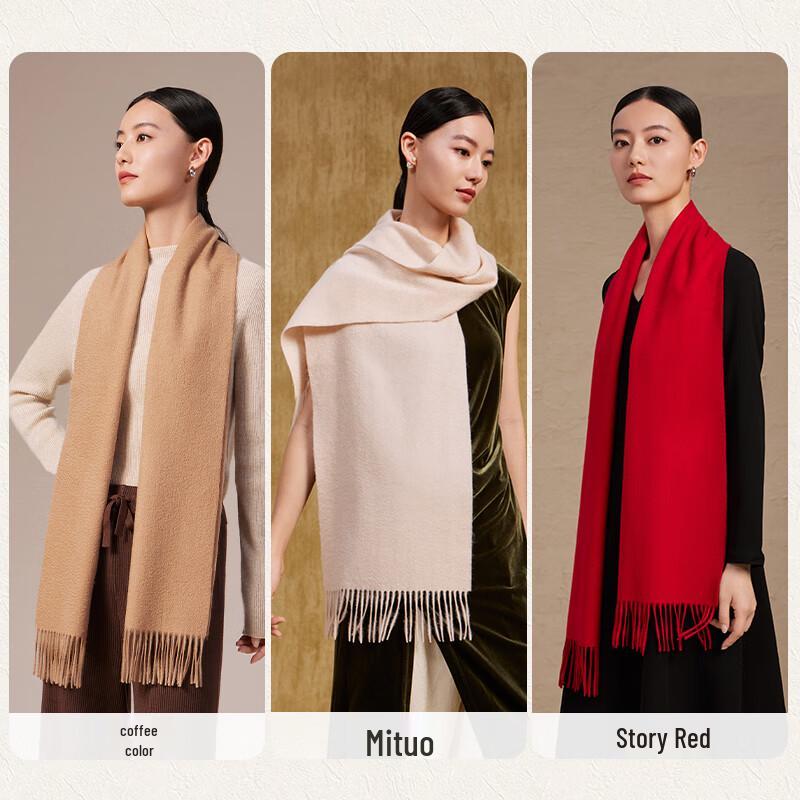 Unisex Double-Sided 100% Cashmere Scarf