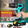Brushless Electric Drill Cordless Hand Drill Mini Electric Screwdriver Rechargable Lithium Battery Drill with Chuck Tools 27pcs