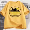 Summer new All-match Unisex Short Sleeve Cotton Tee, Casual Crew Neck Daily Wear Top100% Cotton Printed Short