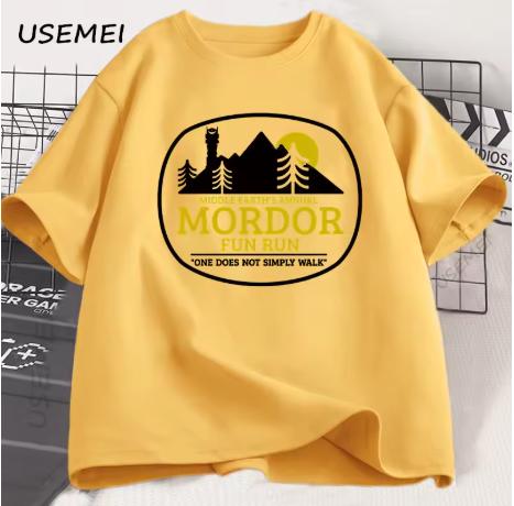 Summer new All-match Unisex Short Sleeve Cotton Tee, Casual Crew Neck Daily Wear Top100% Cotton Printed Short