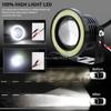 2Pcs Auto 30W Driving DRL Fog Lights COB Angel Eye 64/76/89mm Car Ambient Lamps Waterproof Daytime Running Bulb Headlight DC 12V