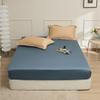 Coton long de qualité A 100% coton pur drap de lit housse de couette 100% coton couleur unie lit double taie d'oreiller ensemble de trois pièces