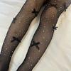 Collant Rete Traspiranti per Bambini con Strass Calze Colorate Scintillanti Moda