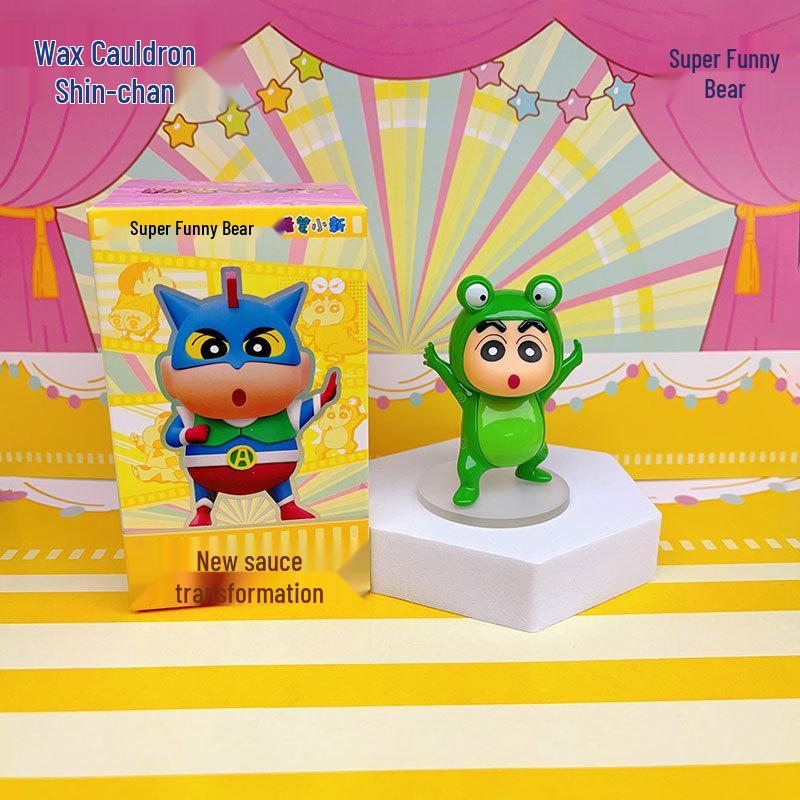 Crayon Shin-chan Trendy Anime Toy: Cute Desktop Car Ornament & Home Decoration Blind Box