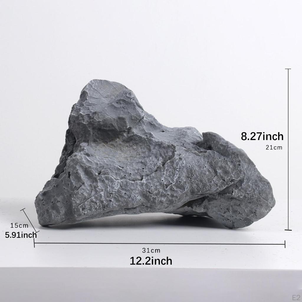 Artificial Foam Stone Sculpture, Portable, Weather-resistant, Landscaping Texture for Patio,