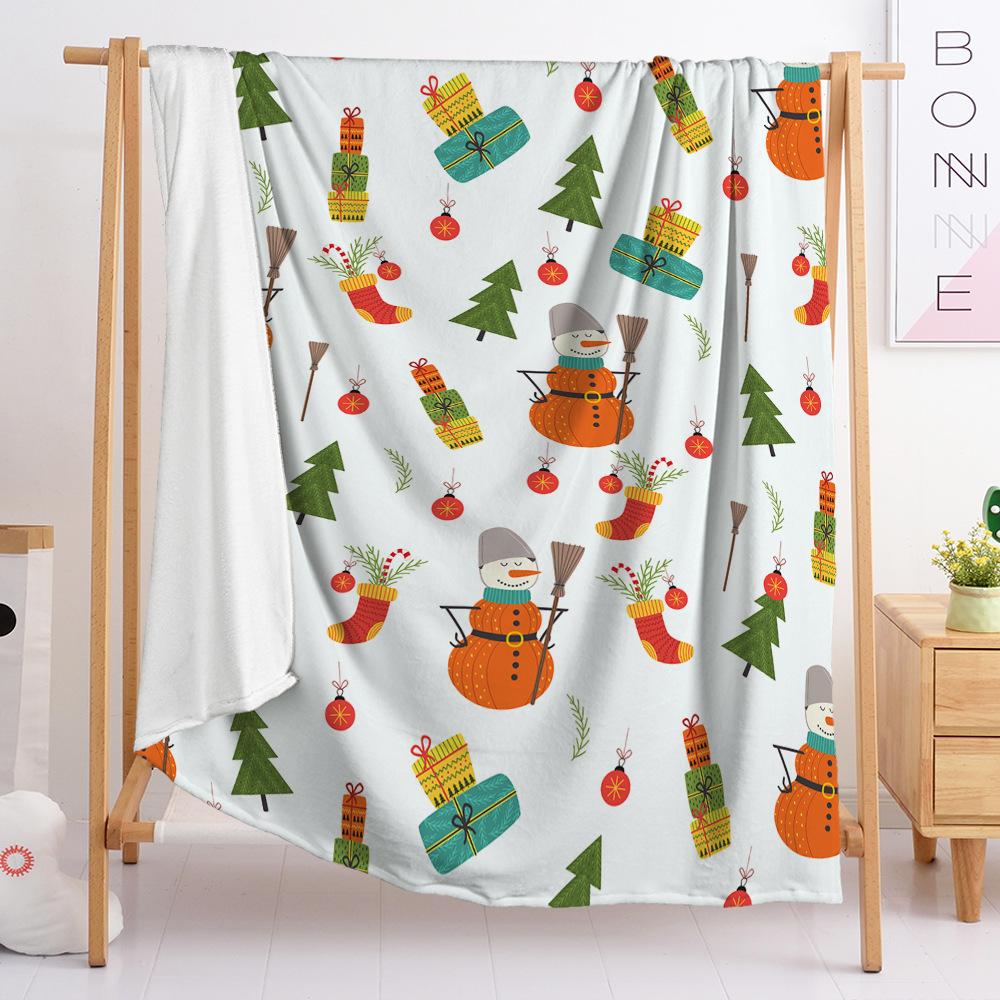 3D Digital Printed Christmas Blanket Flannel Blanket Fur Blanket Spring And Autumn