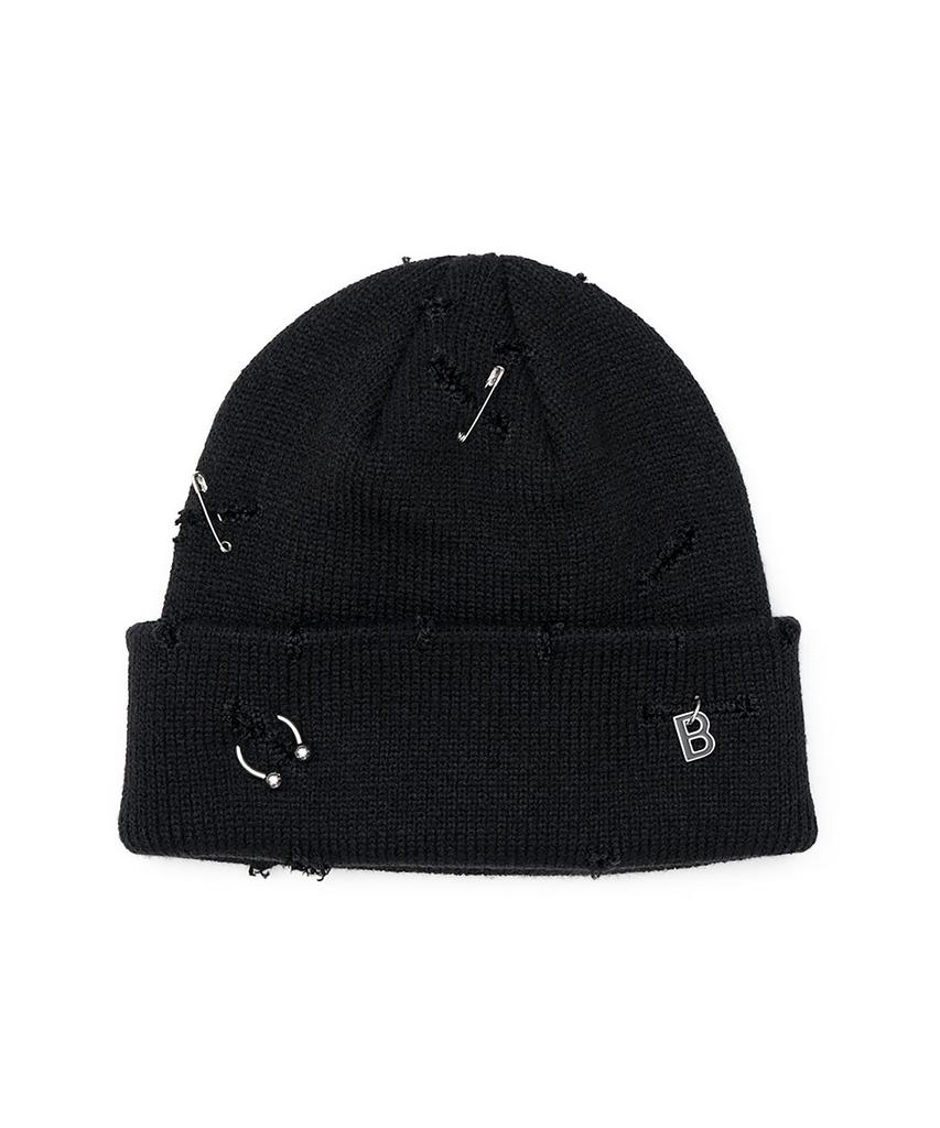 BLACKBLOND Vividi Lip Piercing Custom Beanie (Black)