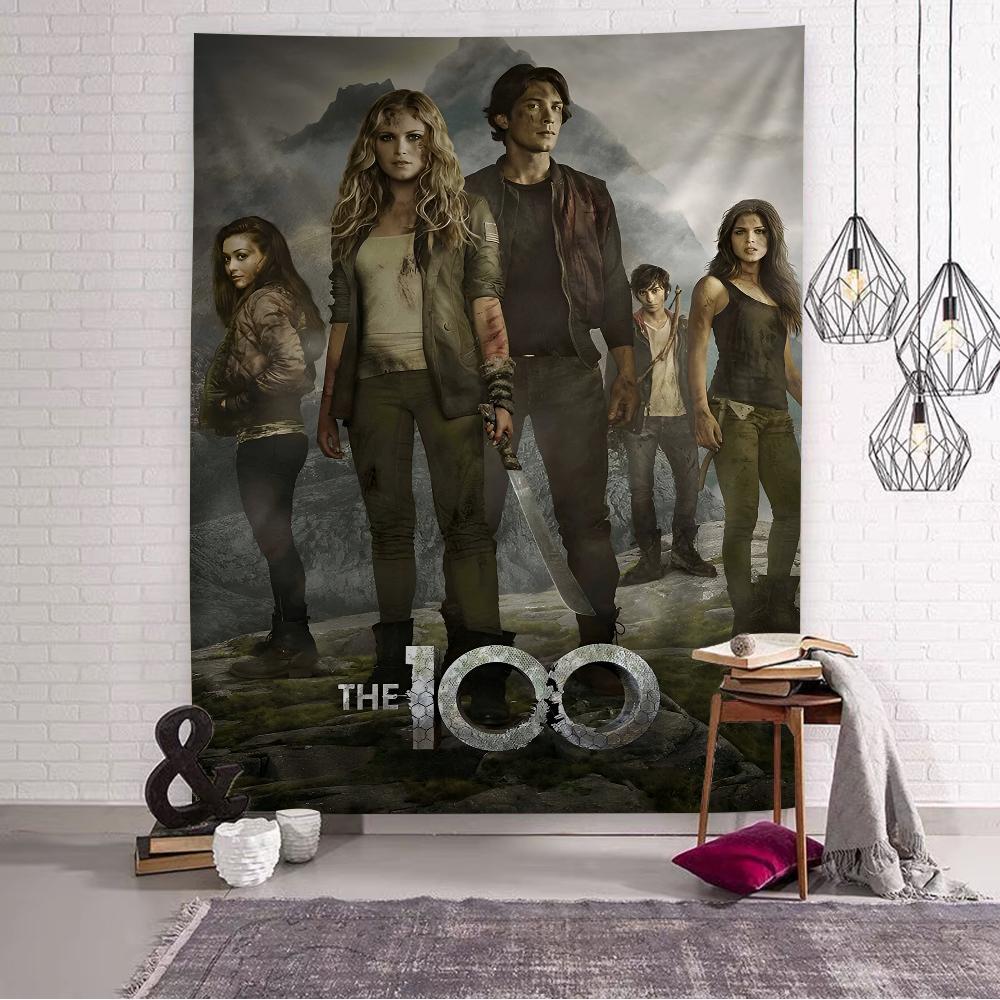 The 100 Tv Series Anime Hanging Bohemian Tapestry Home Decoration Hippie Bohemian Decoration Divination Wall Hanging Home Decor