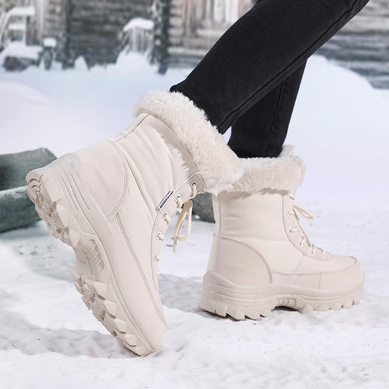 35-43 Winter Dames Grote Maat Sneeuwlaarzen Verdikte Pluche Dameslaarzen