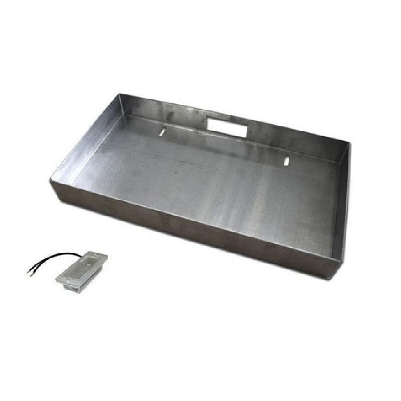 Frenched 1.75 16ga Steel License Plate Box with Free LED Light