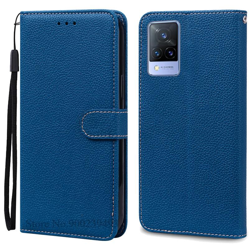 Pro Vivo V21 Pouzdro Silikonové Peněženkové Vyklápěcí Pouzdro na Telefon pro Vivo V2050 V2066 V2108 VivoV21 Kožené Pouzdro Coque pro Vivo V21 5G Fundas