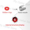 4Pcs/Set RS Logo Emblem Car Wheel Tire Valve Cap Tyre Rim Stem Airdust Waterproof Cover For Chevrolet Captiva Lacetti Aveo Cruze