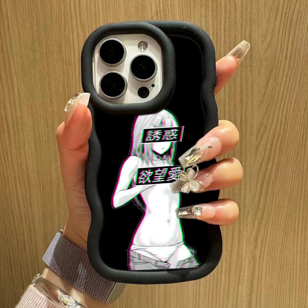 Ae81 Hentai Harajuku Anime Girl art Protective Phone Cases for Samsung S24 Plus S23 Ultra A14 A55 A06 Honor Motorola OnePlus Big Wave TPU Back Cover