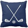 Emvency Set of 2 Throw Pillow Cover Boys Golf Sports in Navy Blue and Room Decorative Pillow Case Home Decor Square 18 x 18 Inch Pillowcase