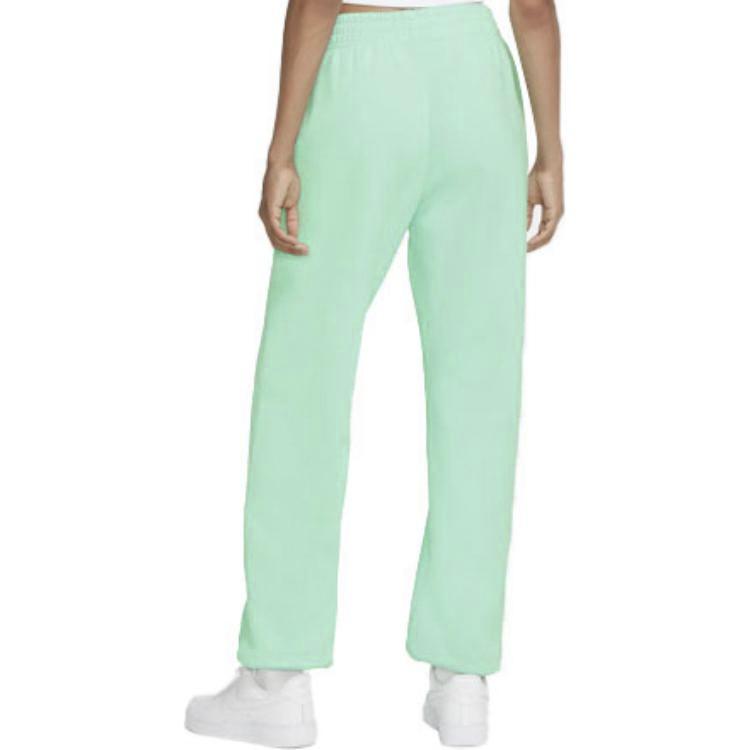 Nike Sportswear Essentials Knitted Sweatpants Women's Tranquil Cucumber Green Moderate Cuffed Pants BV4090-390