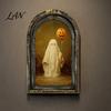 Decorative Halloween Desktop Accents Arched Wooden Wall Hanging Plaque, Double-Layer Distressed Ghost Cat Ornament, Rustic Tabletop Signs Gothic