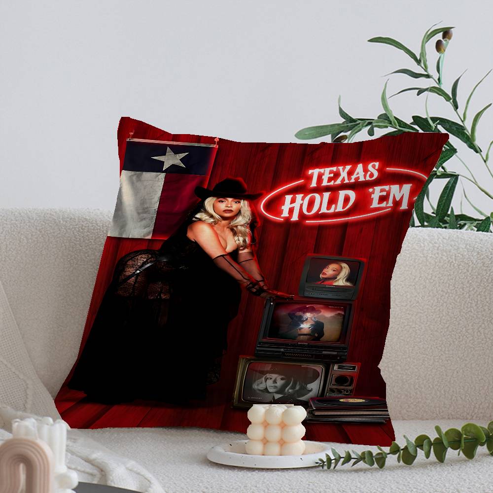 B-Beyonce Cowboy Carter Singer Maple Design Cushion Cover Happy Autumn Harvest decor Holiday Decorati Pillow Cover