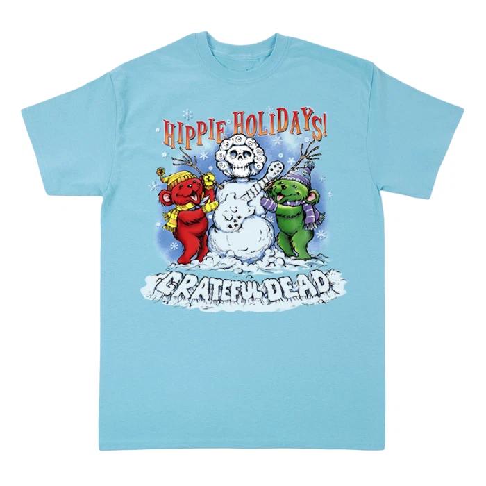 Gratefful Deead T-Shirt Hippie Holidays Winter Shirt S202 XL