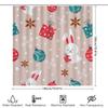 Xmas Gift Box Cartoon Bunny Shower Curtain Decoration For Bathroom Bath Mat Set Christmas Ornament Wall Sticker Home Decor In Ho