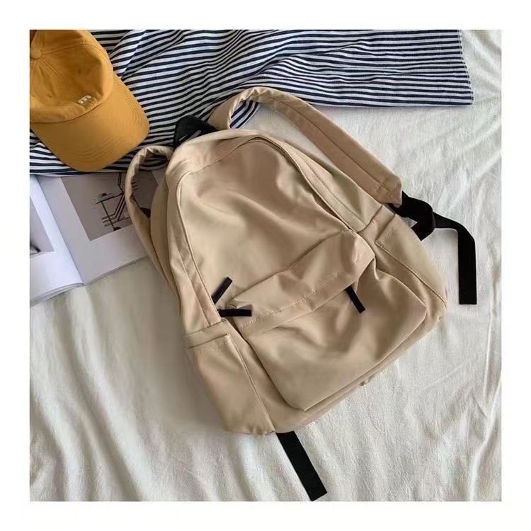 Schultasche Unbedruckte Serie Schultasche mit großem Fassungsvermögen Damen Koreanische Version Harajuku ulzzang Rucksack für Studenten Rucksack für die High School Ins-Stil