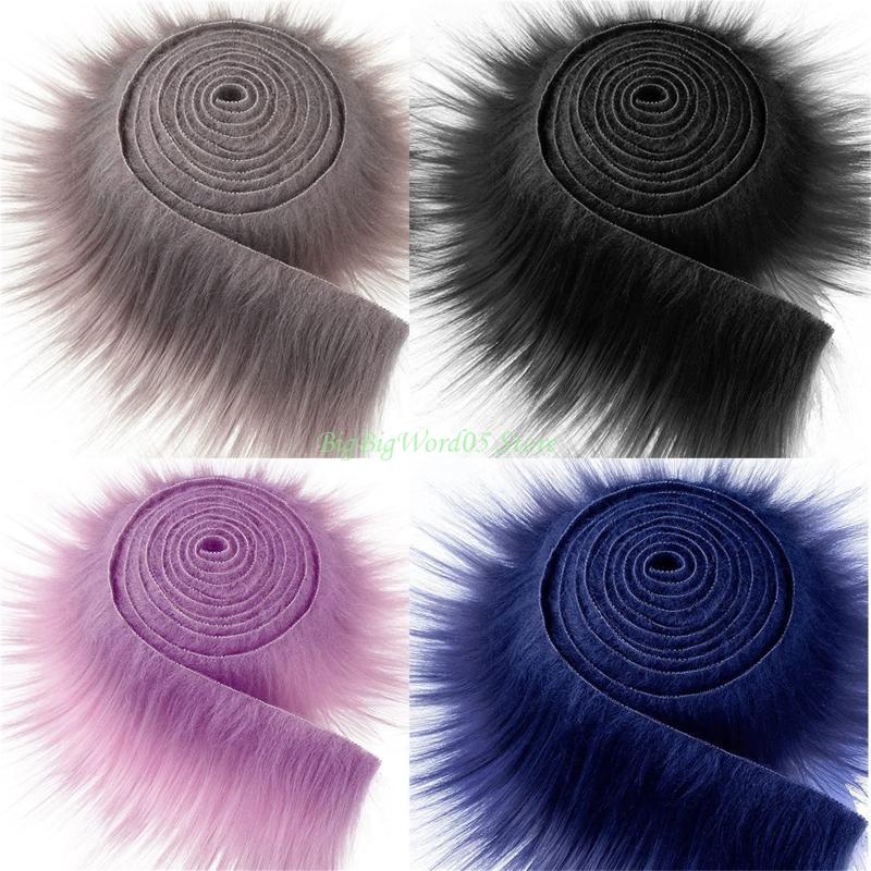 24TE Faux Fur Ribbon Tapes 4Pcs/Set Christmas Tree Skirt Gnome for Doll Beard Decor