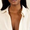 Bling Fashion Design Women Jewelry CZ Y Lariat Long Short Tassel Chain Choker Necklace
