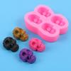 Halloween Skull Silicone Mold 3D Fondant Mold DIY Resin Ornament Mold Nonstick