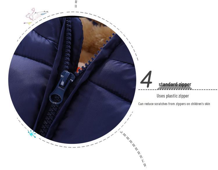 Îmbrăcăminte exterioară de iarnă pentru copii: Jachete din lână de miel căptușite cu bumbac și paltoane din puf pentru băieți și fete, jachete groase pentru bebeluși