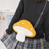 Funny Mushroom Shape Shoulder Bag for Women Girl PU Leather Handbag Cartoon Crossbody Bag Satchel Tote Female Mini Chain Bag