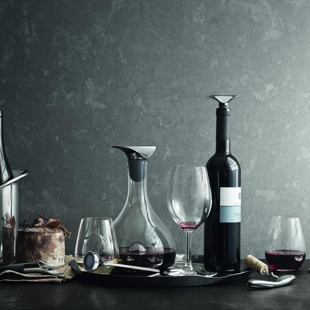 Georg Jensen Wine Stopper & Wine Pourer, WINE & BAR BY GEORG JENSEN, Silver, 3581656