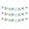 Ski Birthday Party Decorations, 3PCS Winter Apres Ski Pre Strung Banners Decorations, Skiing Snowboard Banner Decor for Skier Themed Baby Shower