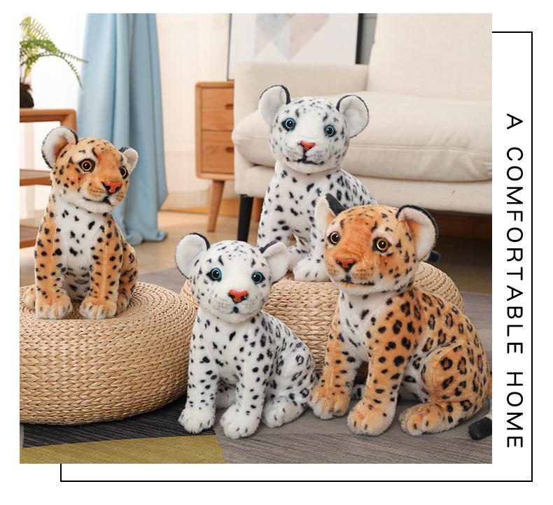 Cross-border Snow Leopard Plush Toy - Children's Birthday Gift